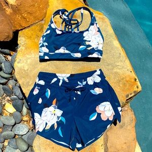 Athleta Baja Shorts and Sports Bra